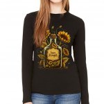 Sunflower Women's Long Sleeve T-Shirt - Inner Strength Long Sleeve Tee - Colorful T-Shirt