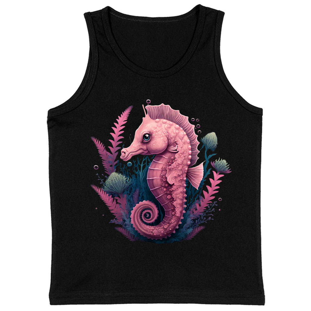 Seahorse Kids' Jersey Tank - Adorable Sleeveless T-Shirt - Cute Design Kids' Tank Top Clothing Kids' Clothing Tanks Color : Athletic Heather|Black|White 