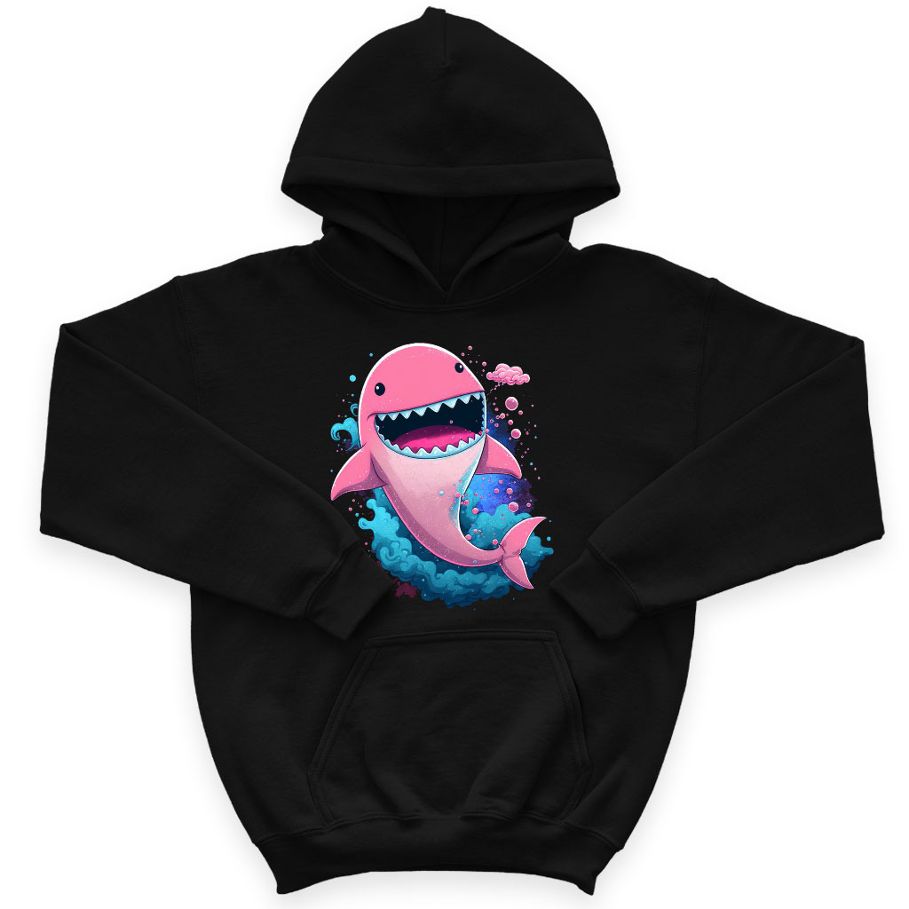 Cute Shark Kids' Sponge Fleece Hoodie - Cartoon Design Kids' Hoodie - Graphic Hoodie for Kids Clothing Hoodies Kids' Clothing Color : Athletic Heather|Black|Military Green 