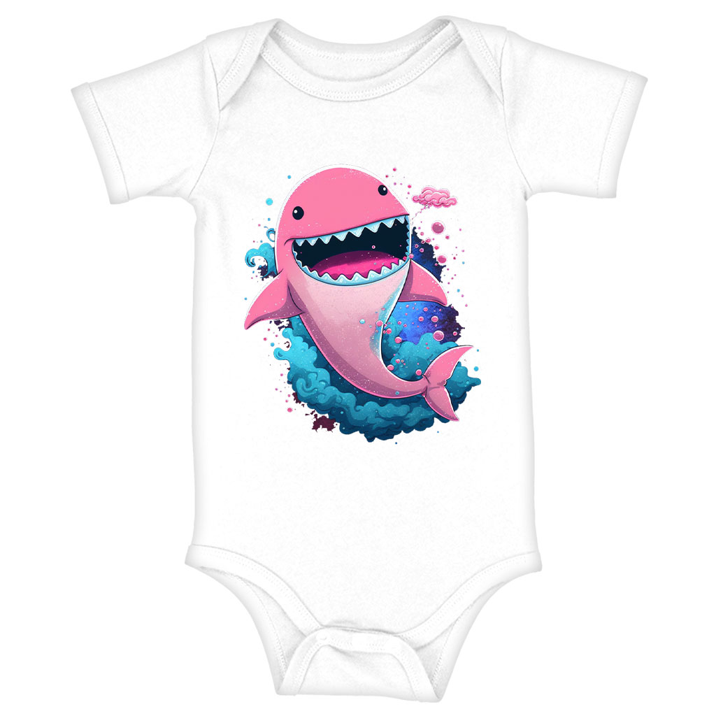 Cute Shark Baby Jersey Onesie - Cartoon Design Baby Onesie - Graphic Baby One-Piece Clothing Kids' Clothing Onesies Color : Heather Dust|White|Yellow 