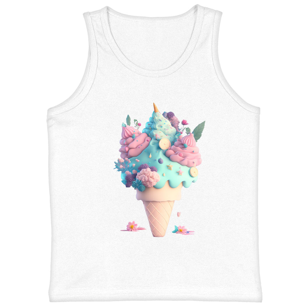 Ice Cream Kids' Jersey Tank - Adorable Sleeveless T-Shirt - Cute Kids' Tank Top Clothing Kids' Clothing Tanks Color : Athletic Heather|Black|White 
