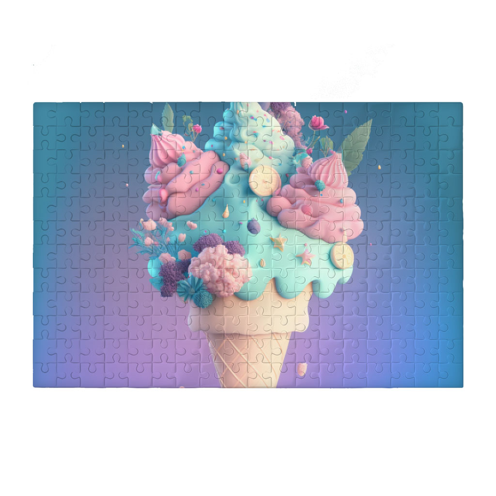 Ice Cream Puzzles - Adorable Jigsaw Puzzle - Cute Puzzles Kids & Babies Puzzles Toys & Games  