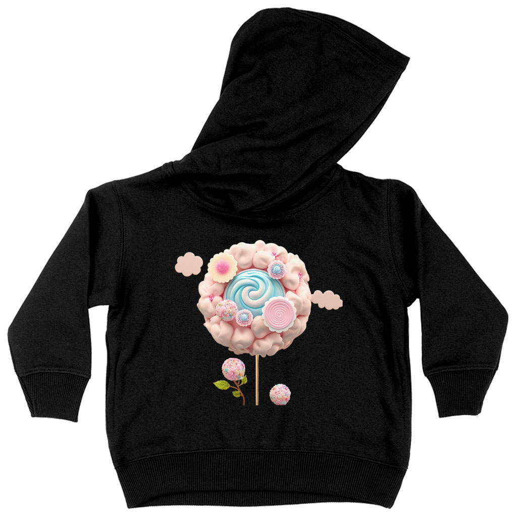 Lolly Pop Toddler Hoodie - Sweet Toddler Hooded Sweatshirt - Kawaii Kids' Hoodie Clothing Hoodies Kids' Clothing Color : Black|Kelly|White 