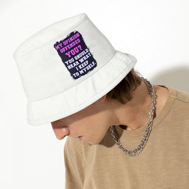 Funny Quote Bucket Hat - Sarcastic Hat - Trendy Bucket Hat - Image 4