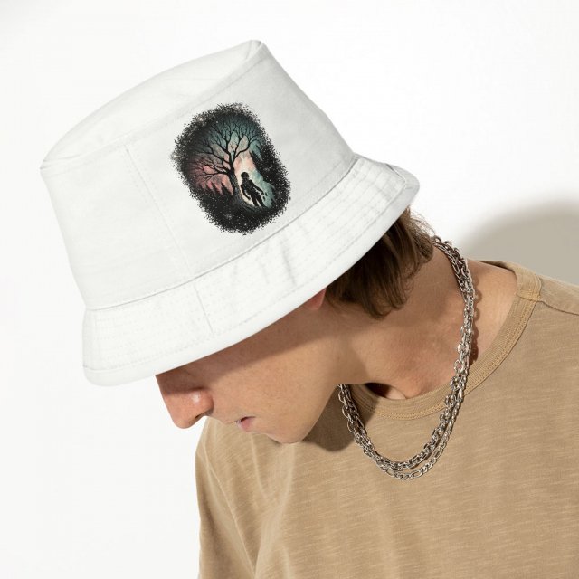 Cool Graphic Bucket Hat - Astronaut Hat - Tree Bucket Hat - Image 4