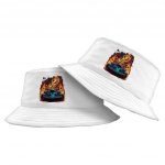 Race Car Bucket Hat - Fire Design Hat - Cool Bucket Hat