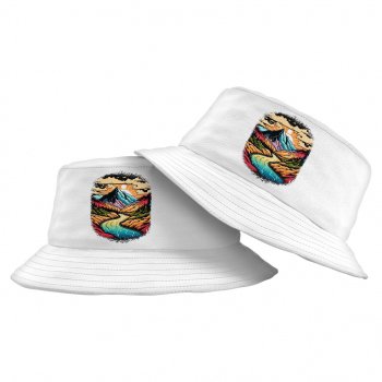 Nature Landscape Bucket Hat – Printed Hat – Cute Bucket Hat