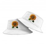 Sunflower Bucket Hat - Cute Hat - Floral Bucket Hat - Image 2