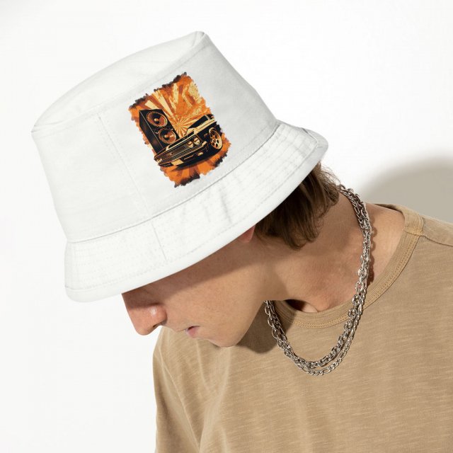 Retro Car Bucket Hat - Trendy Hat - Cool Bucket Hat - Image 4