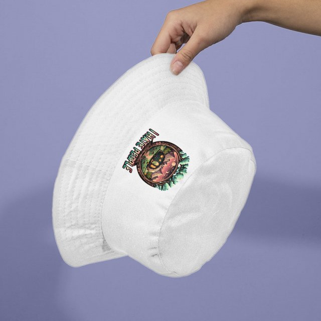 I Hate People Bucket Hat - Graphic Hat - Cool Bucket Hat - Image 3