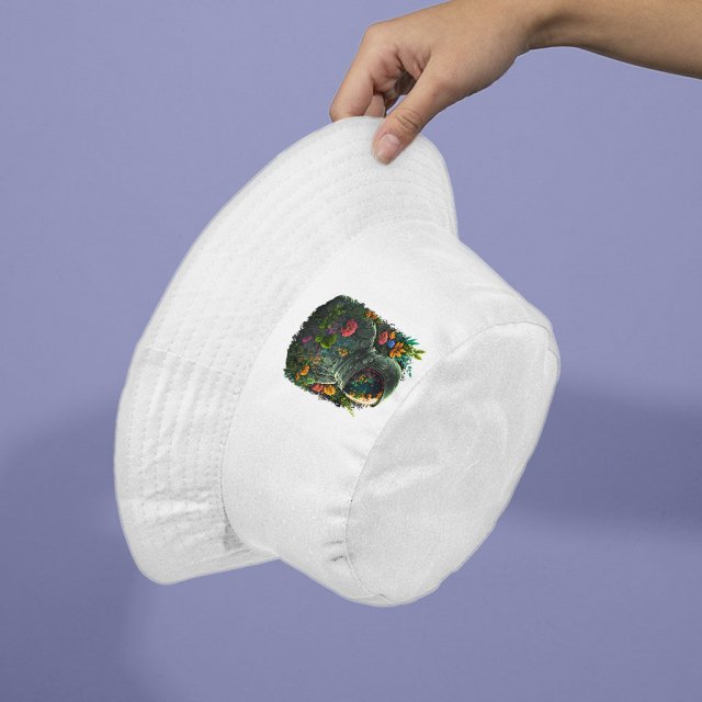 Astronaut Design Bucket Hat - Flower Hat - Cute Design Bucket Hat - Image 3