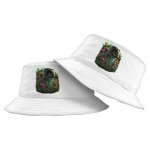 Astronaut Design Bucket Hat - Flower Hat - Cute Design Bucket Hat