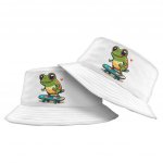 Kawaii Frog Bucket Hat - Skateboard Hat - Cute Bucket Hat