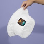 Skeleton Bucket Hat - Creepy Hat - Printed Bucket Hat - Image 2