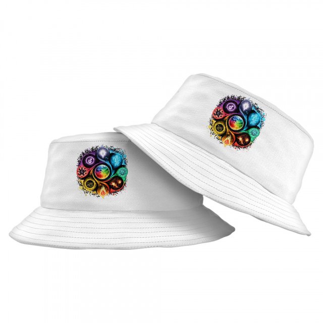 Yoga Chakra Bucket Hat – Mandala Hat – Colorful Bucket Hat