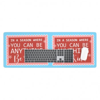 Alternative view of Be Kind Desk Mat - Christmas Quotes Desk Pad - X-mas Laptop Desk Mat