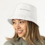 I Want a Ticket to Anywhere Bucket Hat - Word Design Hat - Printed Bucket Hat - Image 3