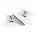 Born to Travel Bucket Hat - Art Hat - Graphic Bucket Hat - Image 2