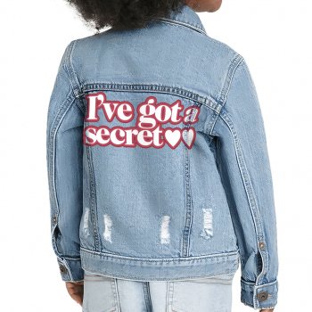 Cute Design Toddler Denim Jacket - Heart Print Jean Jacket - Illustration Denim Jacket for Kids