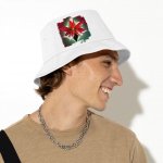Flower Graphic Bucket Hat - Beautiful Hat - Printed Bucket Hat - Image 6