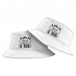 Life Is Short Bucket Hat - Time to Travel Hat - Graphic Bucket Hat