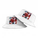 Flower Print Bucket Hat - Unique Hat - Art Bucket Hat - Image 2