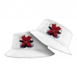 Flower Design Bucket Hat - Printed Hat - Themed Bucket Hat - Image 2