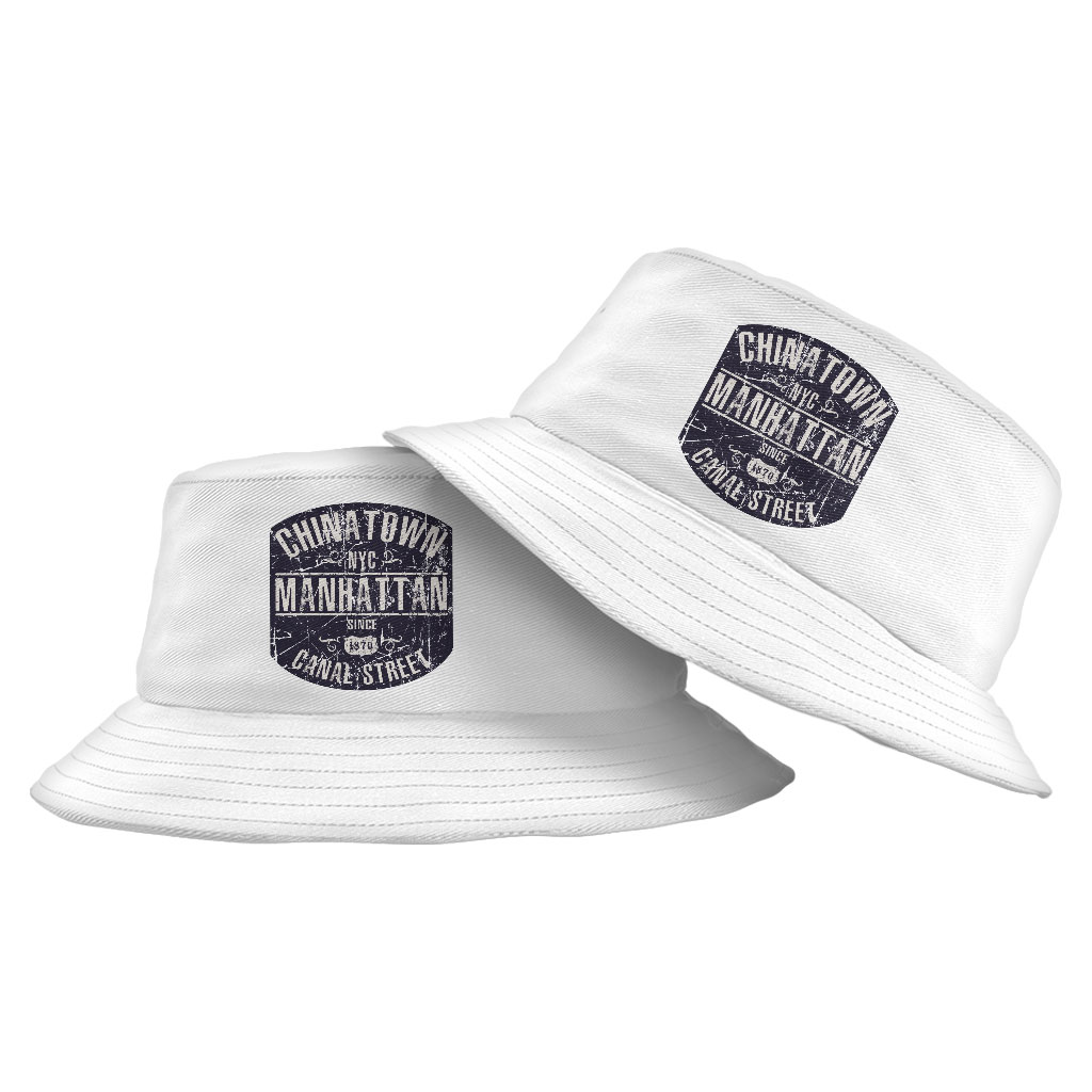 Vintage New York Bucket Hat – Retro Hat – Beautiful Bucket Hat ‣ Heaven Oak