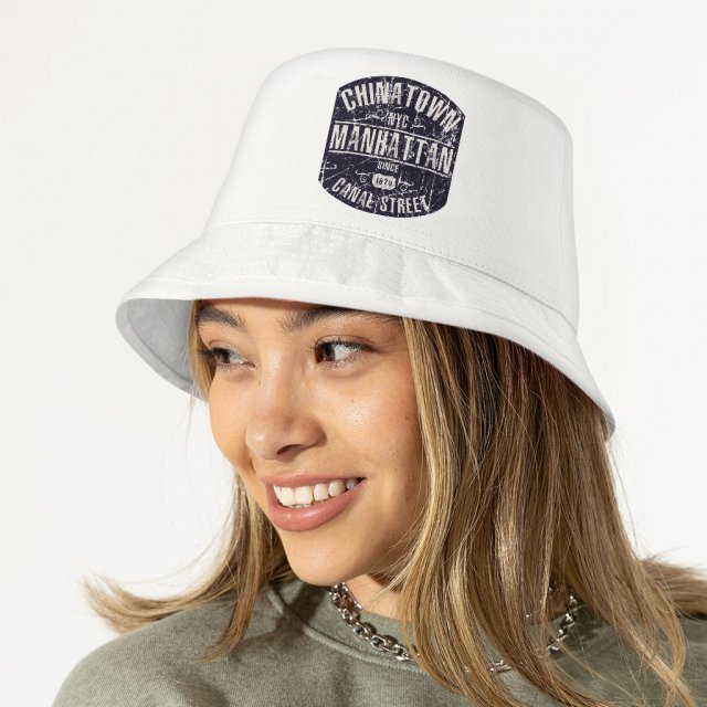 Vintage New York Bucket Hat – Retro Hat – Beautiful Bucket Hat