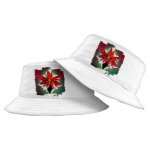 Flower Graphic Bucket Hat - Beautiful Hat - Printed Bucket Hat