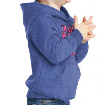 I'm Cute Toddler Pullover Hoodie - Funny Sponge Fleece Hoodie - Trendy Hoodie for Kids