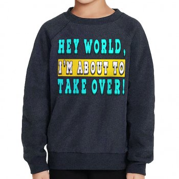 Cool Quote Toddler Raglan Sweatshirt - Sarcastic Sponge Fleece Sweatshirt - Printed Kids' Sweatshirt