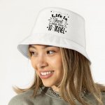 Life Is Short Bucket Hat - Time to Travel Hat - Graphic Bucket Hat - Image 3