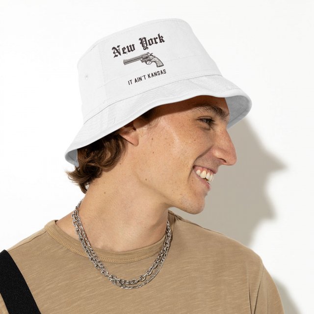 Handgun Bucket Hat – Revolver Hat – Cool Bucket Hat