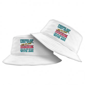 Friends and Wine Bucket Hat – Quotes Hat – Funny Bucket Hat