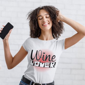 Wine Lover Heavy Cotton T-Shirt - Best Print Tee Shirt - Cool T-Shirt