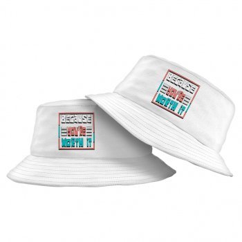 Inspirational Bucket Hat – Cool Quotes Hat – Printed Bucket Hat