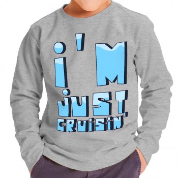 Cruisin' Toddler Long Sleeve T-Shirt - Cool Kids' T-Shirt - Graphic Long Sleeve Tee