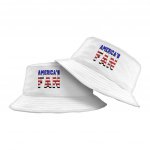 Patriotic Design Bucket Hat - USA Flag Hat - Trendy Bucket Hat - Image 2
