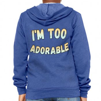 Adorable Kids' Full-Zip Hoodie - Best Print Hooded Sweatshirt - Kawaii Kids' Hoodie