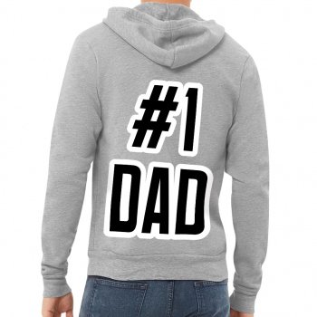 1 Dad Full-Zip Hoodie - Cool Hooded Sweatshirt - Gift Hoodie