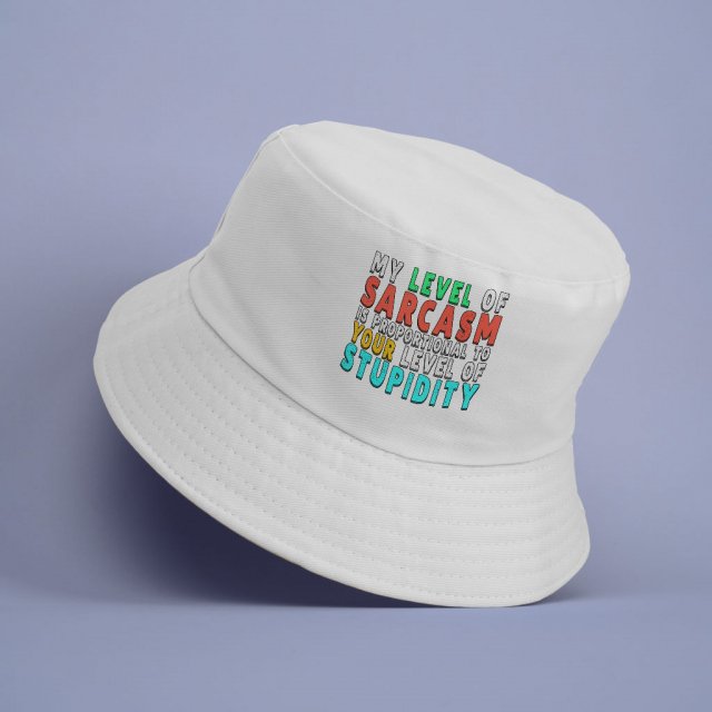 Sarcastic Bucket Hat - Best Design Hat - Graphic Bucket Hat - Image 3