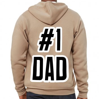 1 Dad Full-Zip Hoodie - Cool Hooded Sweatshirt - Gift Hoodie