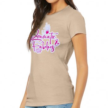 Dramatic Slim Fit T-Shirt - Fabulous Women's T-Shirt - Cute Slim Fit Tee