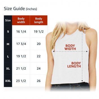 Sport Design Racerback Cropped Tank - Cool Women's Tank - Printed Tank Top