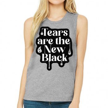 Cool Print Women's Muscle Tank - Cool Saying Tank Top - Best Design Workout Tank