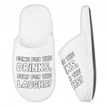 Funny Quote Memory Foam Slippers - Funny Saying Slippers - Cool Design Slippers Fashion Slippers and Socks