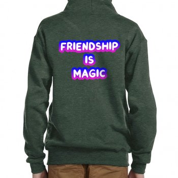 Friendship is Magic Kids' Full-Zip Hoodie - Cool Hooded Sweatshirt - Printed Kids' Hoodie