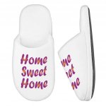 Home Sweet Home Memory Foam Slippers - Best Design Slippers - Printed Slippers Fashion Slippers and Socks
