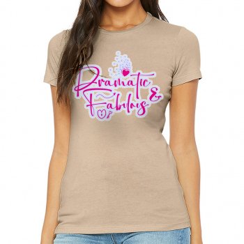 Dramatic Slim Fit T-Shirt - Fabulous Women's T-Shirt - Cute Slim Fit Tee